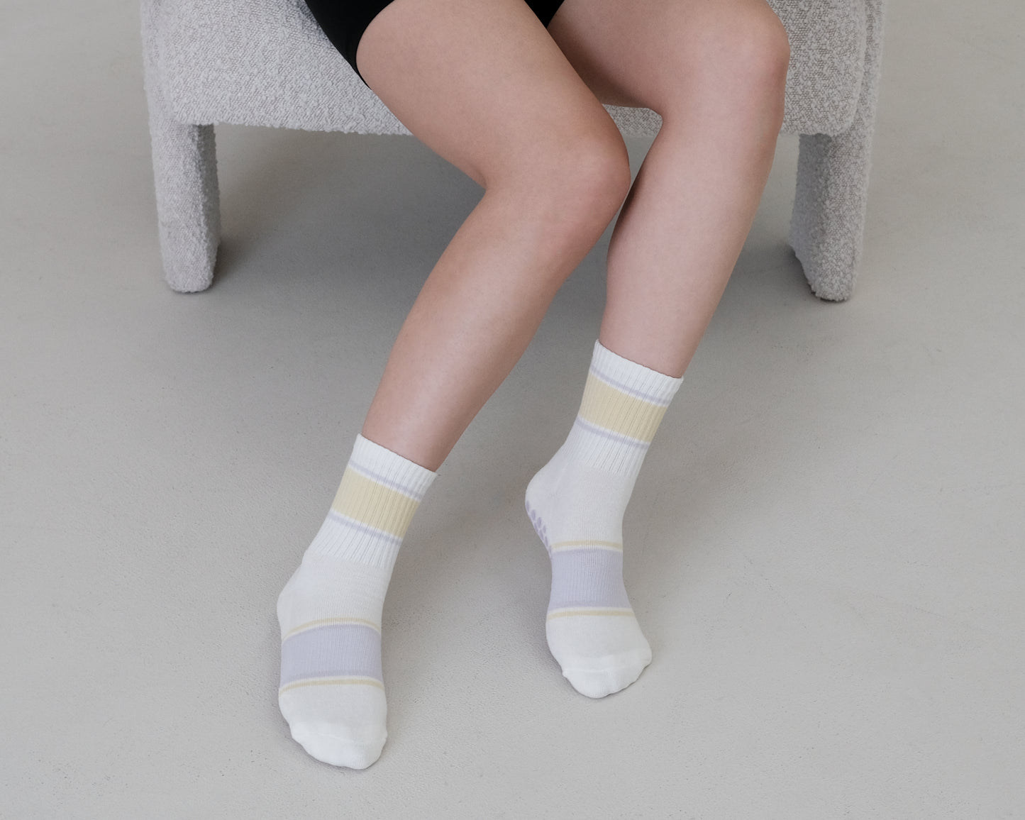 Pastel Canvas Grip Sock