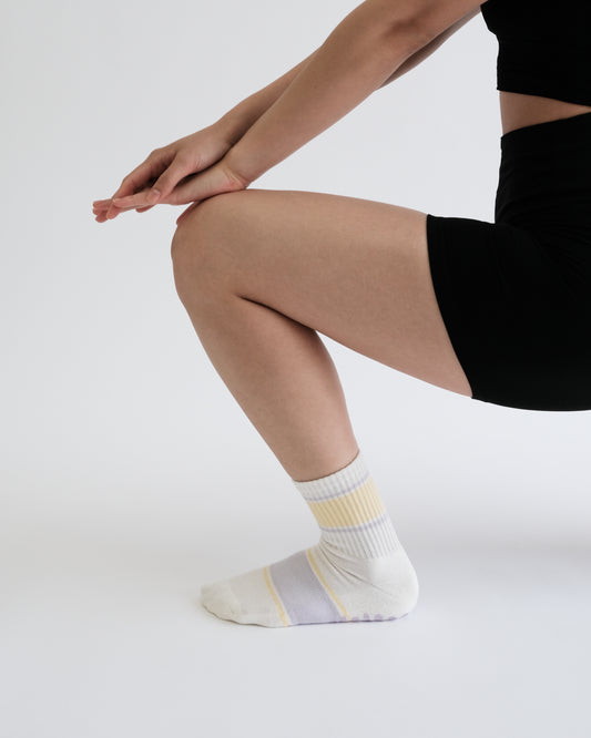Pastel Canvas Grip Sock