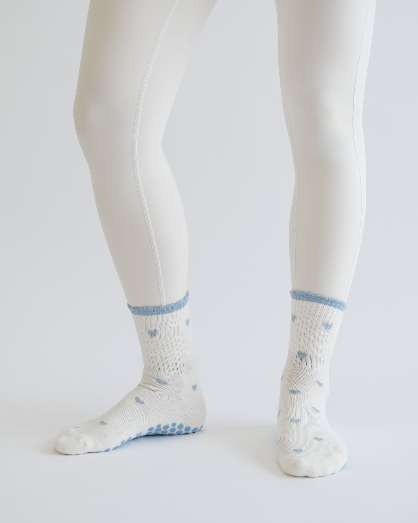 Misty Hearts Grip Sock