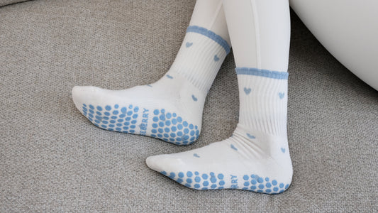 Misty Hearts Grip Sock