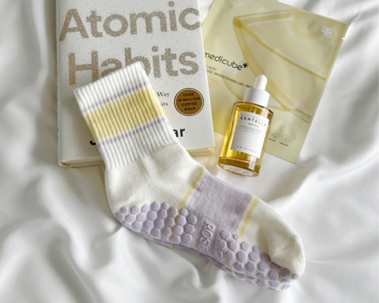 Grip Socks in Laundry Basket