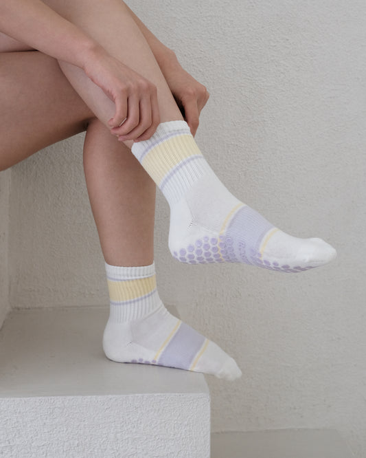 Pastel Canvas Grip Sock